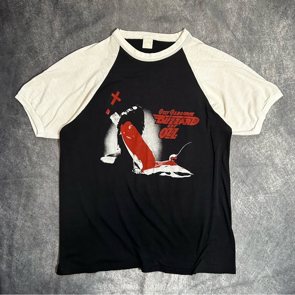 Vintage Ozzy Osbourne 1981 Debut Album Concert Band Tee